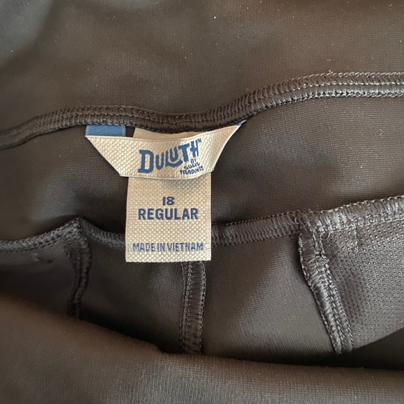 Duluth Trading Ponte Pro Black Leggings Size 18 Regular NEW - Picture 2 of 7